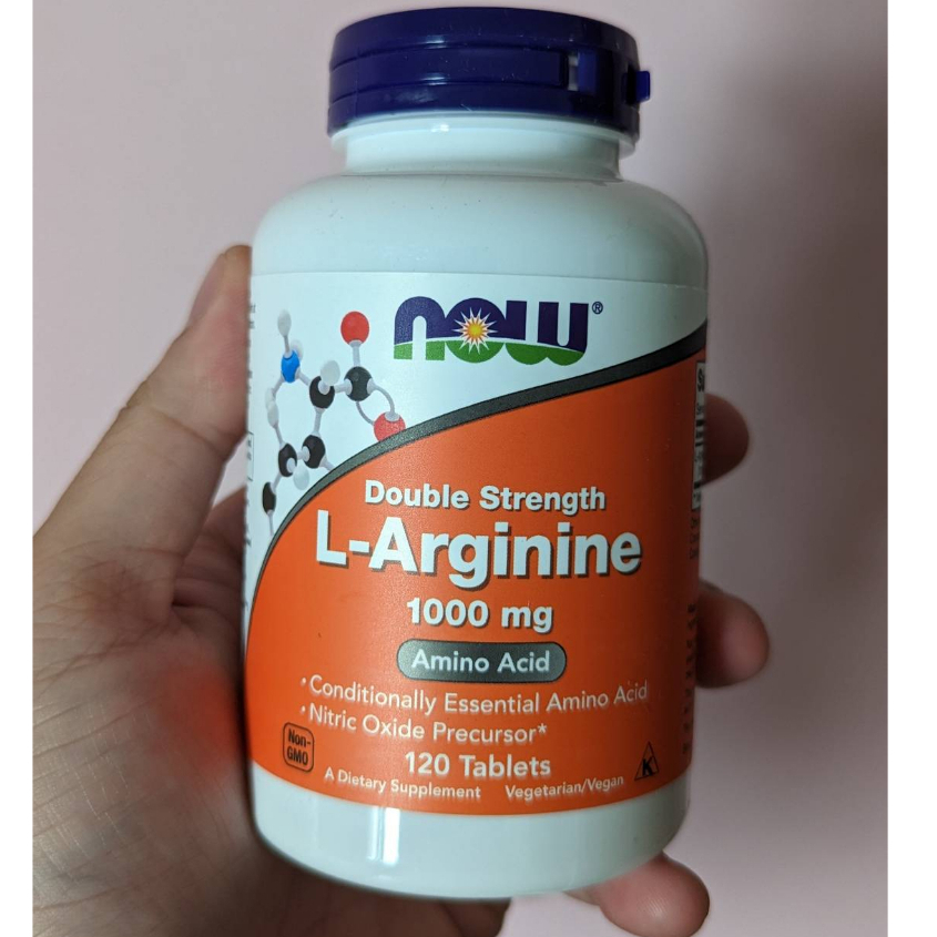 最新現貨NOW Foods  L-精胺酸 左旋精氨酸L-Arginine 雙倍濃度 1000 毫克 120 片