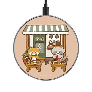 【TOYSELECT】浣熊菓子屋咖啡店無線充電盤