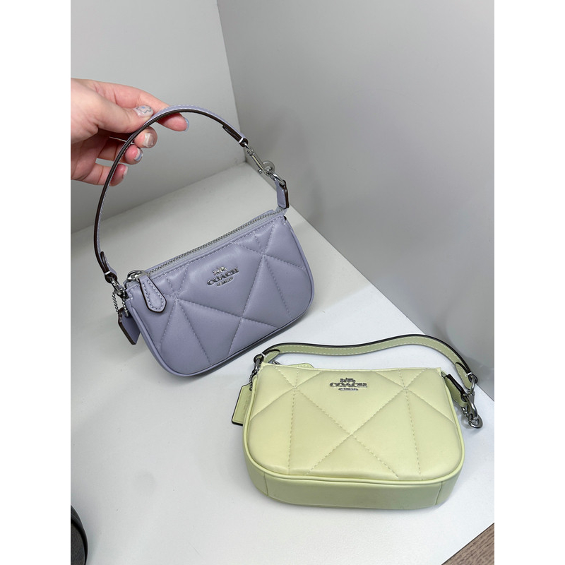 【預購】美國代購 🇺🇸 Coach 春夏 新品 Nolita 15 Puffy 菱格 澎澎 皮革 枕頭包 麻將包 手拿包