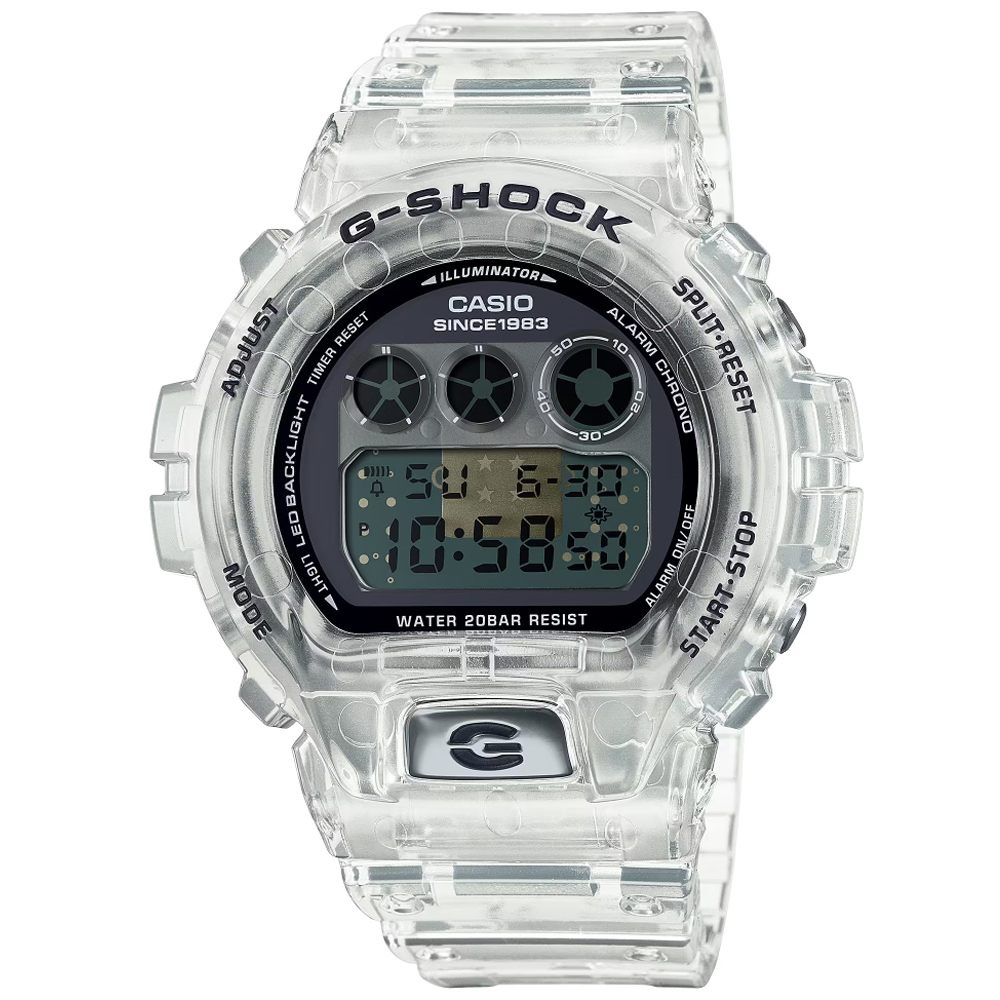 【聊聊甜甜價】CASIO G-SHOCK 40週年 透明結構電子腕錶 DW-6940RX-7