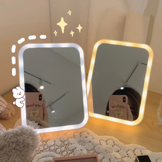 有感選物❤︎台灣現貨 三段調光觸控式LED折疊鏡 化妝鏡 桌上鏡子