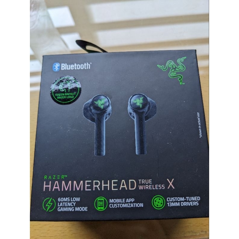 Razer hammerhead true wireless x 藍芽耳機