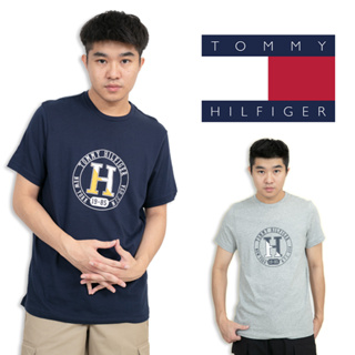 Tommy Hilfiger 圓設計logo 短T 大尺碼 短袖 T恤 男生上衣 湯米 純棉 素T #9468