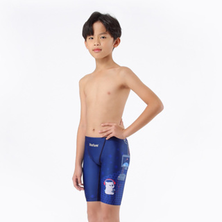芭比游泳👣Marium男童競賽型鯊魚褲泳褲23126J-電玩阿熊