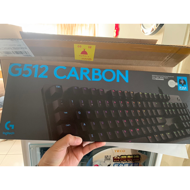 全新 羅技 G512 RGB 機械式鍵盤 電競鍵盤 青軸