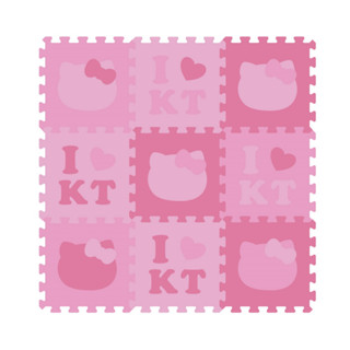 【PMU必美優】 Hello Kitty套色巧拼地墊9片組 32x32公分 超商取貨 EVA Kitty Mat