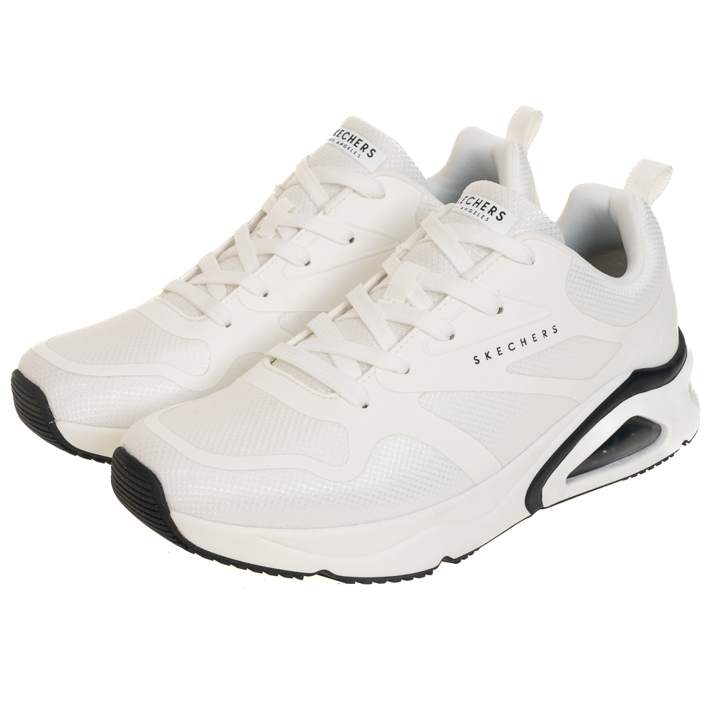 SKECHERS 男鞋 休閒系列 TRES-AIR UNO - 183070WHT