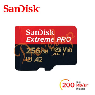 SanDisk Extreme PRO 200MB microSDXC UHS-1(V30) 256GB 記憶卡