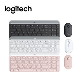 Logitech 羅技 MK470 超薄無線鍵鼠組 無線鍵盤 無線滑鼠 靜音滑鼠 石墨灰 珍珠白 玫瑰粉