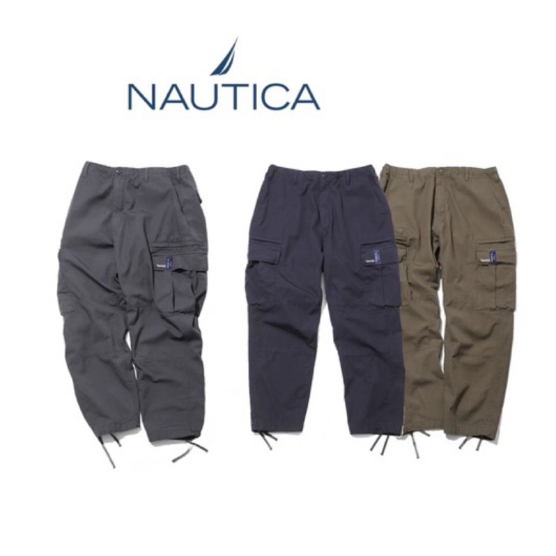 代購正品NAUTICA 長谷川 日系 寬鬆 潮流 工裝 長褲 CityBoy水洗 休閒 滑板褲