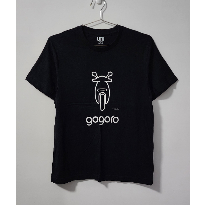 UNIQLO × 睿能 Gogoro 電動 機車 聯名 黑色 修身 短袖 上衣 T恤 T-shirt Tee 越南製