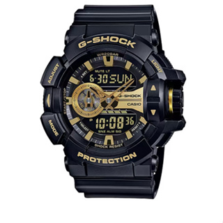 G-SHOCK 金屬光澤多層次錶盤設計腕錶-金面(GA-400GB-1A9DR)