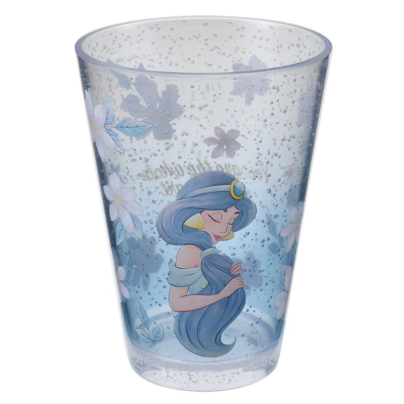 ［現貨］迪士尼茉莉水杯🌸🌸現貨 茉莉 公主 阿拉丁 迪士尼 高腳杯 水杯 酒杯 塑膠杯 藍色 日本