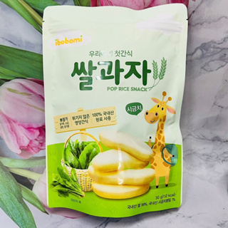 韓國 ibobomi 嬰兒米餅 寶寶仙貝 30g 原味/菠菜味/蘋果味