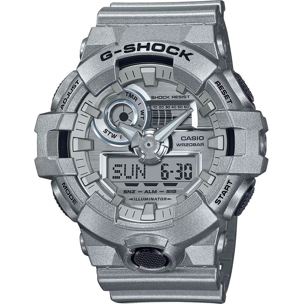 ∣聊聊可議∣CASIO 卡西歐 G-SHOCK 科幻未來金屬色手錶 GA-700FF-8A
