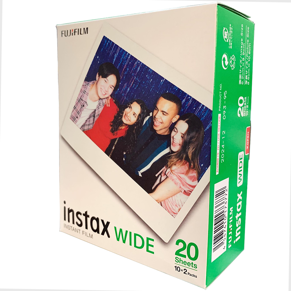 FUJIFILM instax WIDE 富士 拍立得 寬版 空白底片 拍立得底片 10張裸裝 20張盒裝 兆華國際