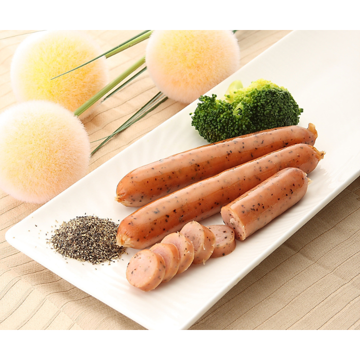 【龍達德式香腸】豬肉 黑胡椒 德國香腸 5支入/包/200g 早餐食材 懶人料理