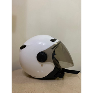 瑞獅 ZEUS 安全帽210B 白色款 半罩 3/4罩 尺寸25m/m普通型露臉式 「二手」九成新‼️#機車安全帽