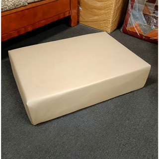 福利品 寵物跳高踏墊 卡其色透氣皮+高密度泡棉 寵物樓梯 緩衝墊 毛小孩沙發跳墊 床邊踏墊 小型犬上下跳墊 現貨1個出清