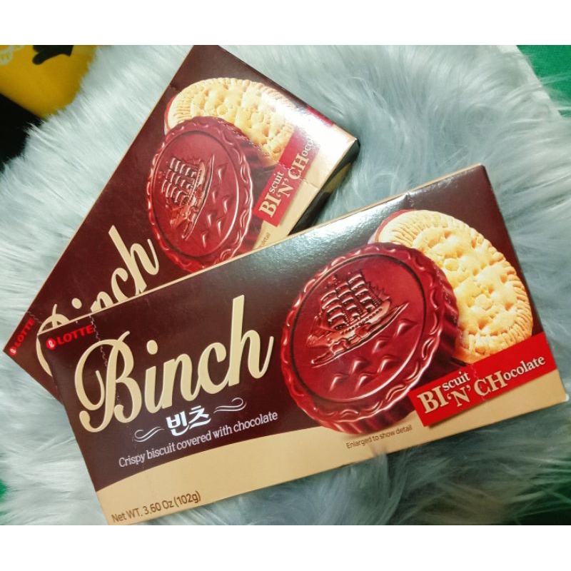 韓國樂天BINCH巧克力餅乾 零食 點心