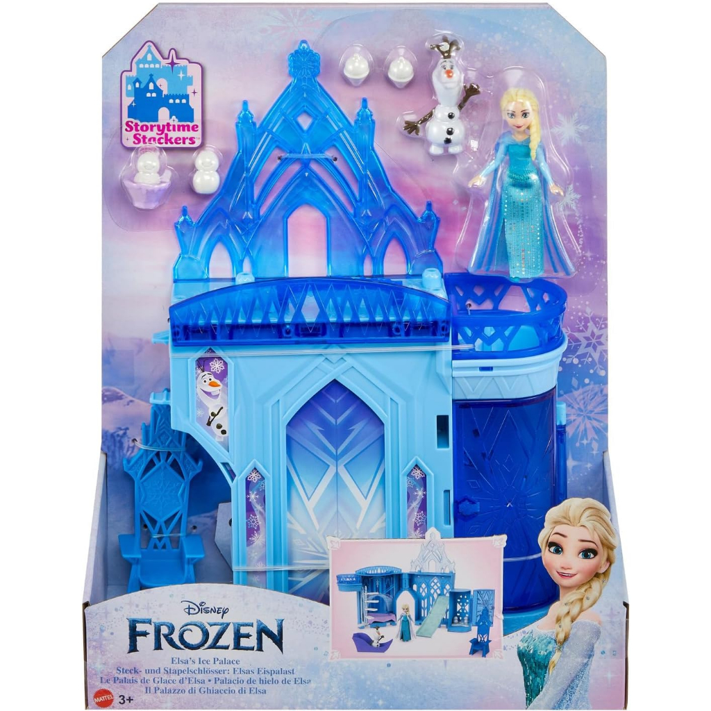 預購🚀正貨🚀 美國迪士尼 冰雪奇緣 frozen 艾莎公主 城堡 玩具 扮家家酒 公仔 手提玩具盒Mattel