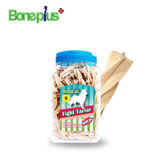 【福爾摩沙寵物精品】Bone Plus 牛奶螺旋四星潔牙棒 潔牙骨