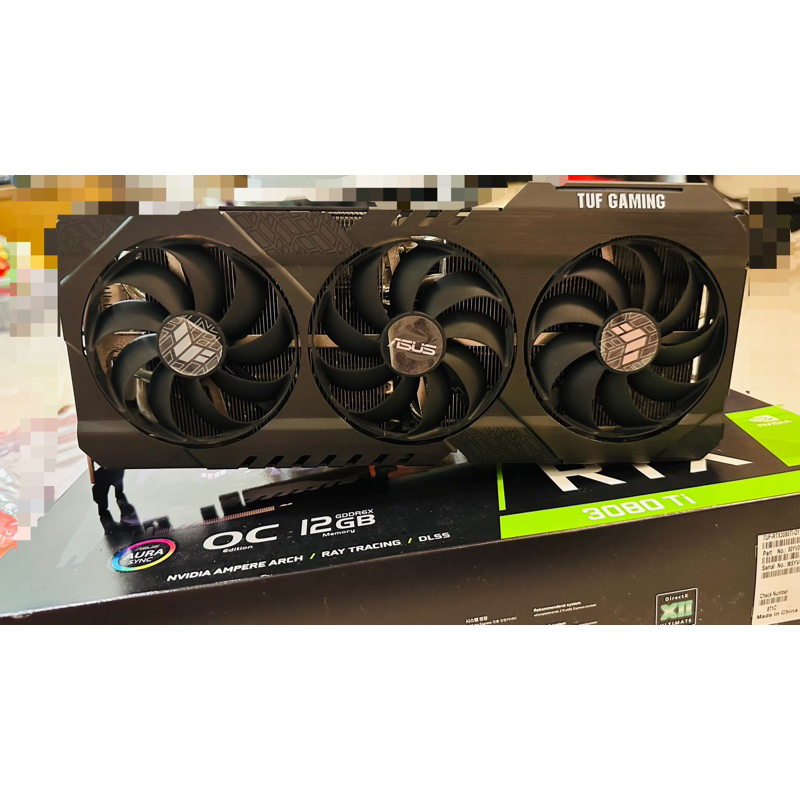 二手 ASUS TUF 3080 Ti 顯示卡 燒機25分鐘