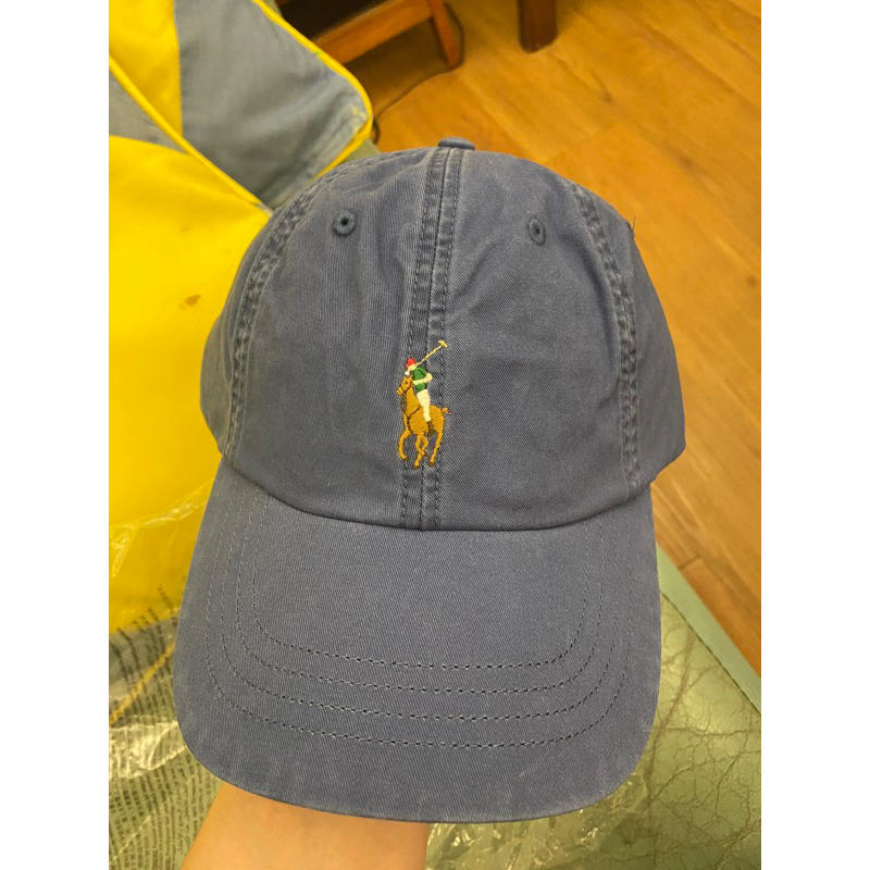 Polo Ralph Lauren 老帽 Polo 棒球帽 彩色馬 小馬 水洗淺藍 皮帶