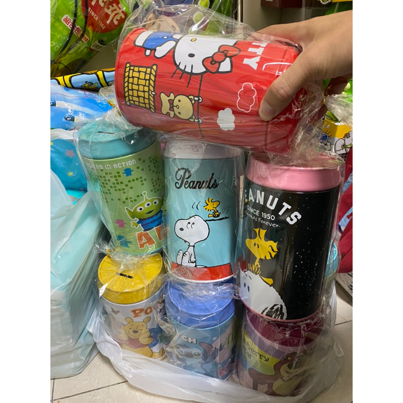 全新 正版授權 雷標 三眼怪 熊抱哥 史努比 史迪奇 小熊維尼 Hello Kitty 存錢筒 可樂罐 台灣製造