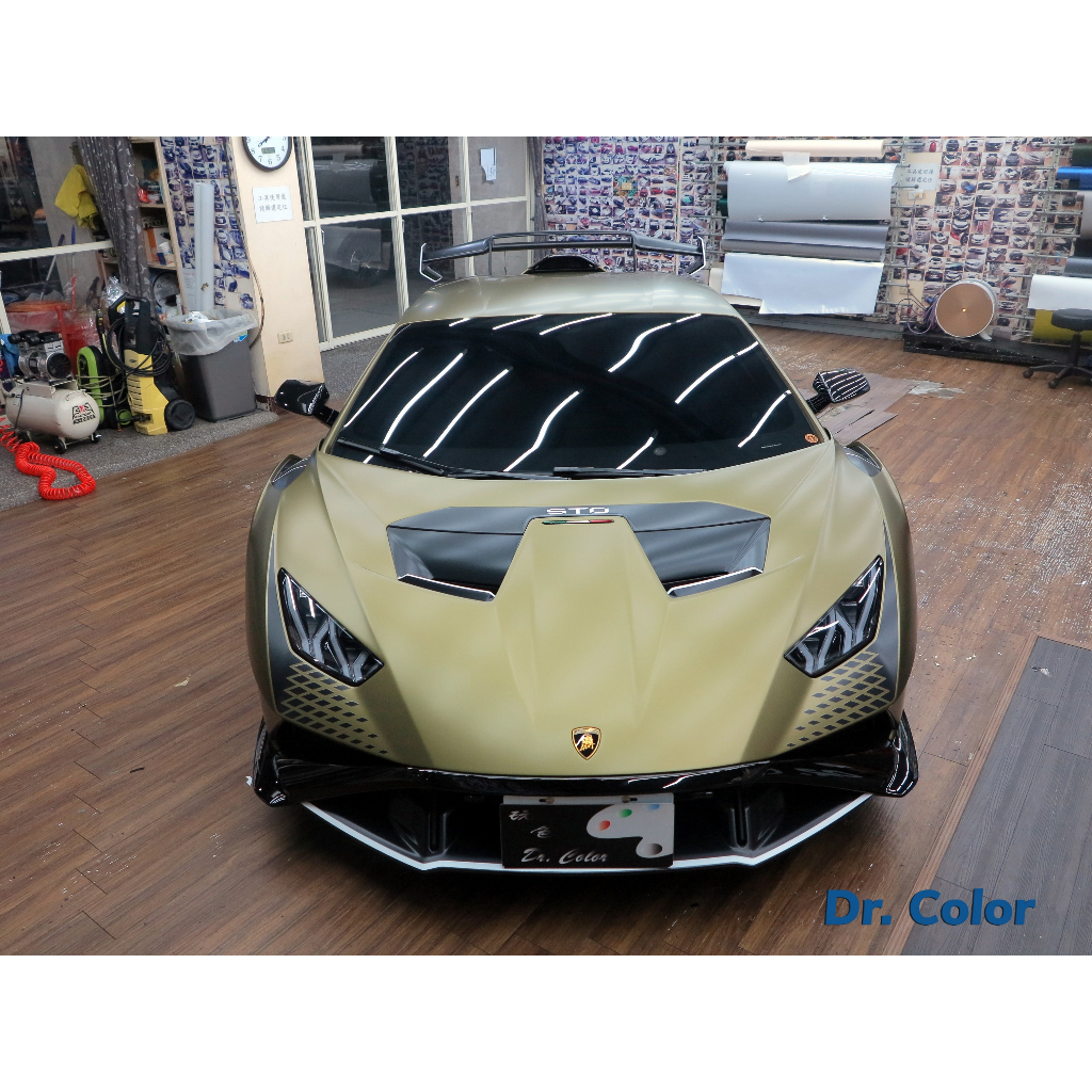 Dr. Color 玩色專業汽車包膜 Lamborghini Huracan STO 全車消光透明犀牛皮 (LNPPF)
