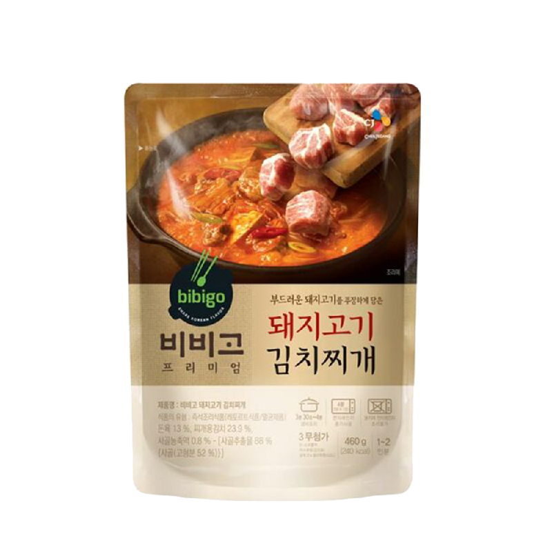 【CJ】bibigo 豬肉泡菜鍋 460g 韓式料理包 即期良品  (短效2023/12/22)