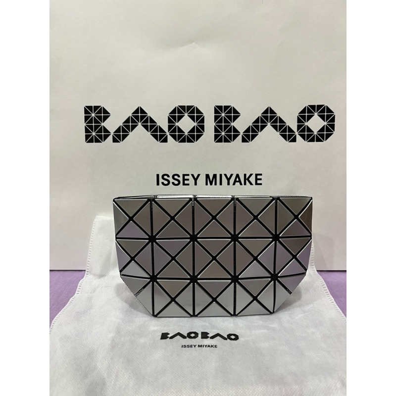 日本 全新 正品 BAOBAO ISSEY MIYAKE 3x5x2 拉鏈 化妝包 亮黑 粉膚 亮銀 桃園火車站 可面交