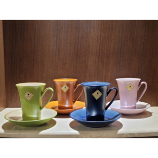 復古陶瓷咖啡杯 簡約設計 英式下午茶具套裝 咖啡杯碟套裝