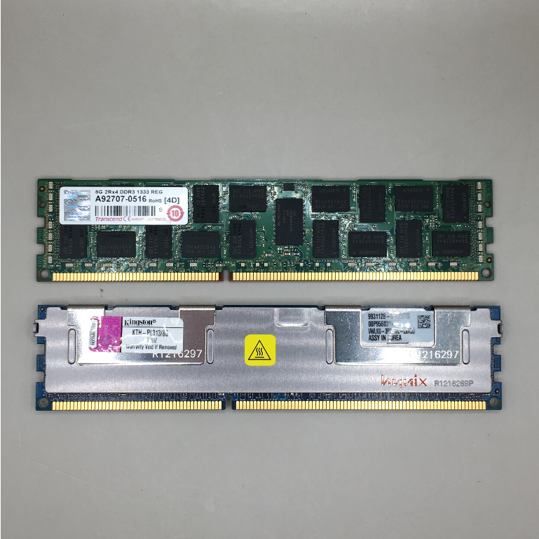 伺服器記憶體8G - DDR3 - 1333 - 創見/金士頓 - 終保 - S2-4