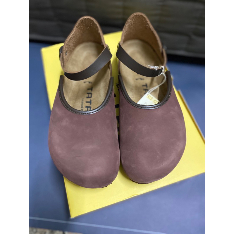 Birkenstock勃肯日本特定絕版品TATAMI系列Hessen全包鞋紅酒紫窄版36號/23 cm