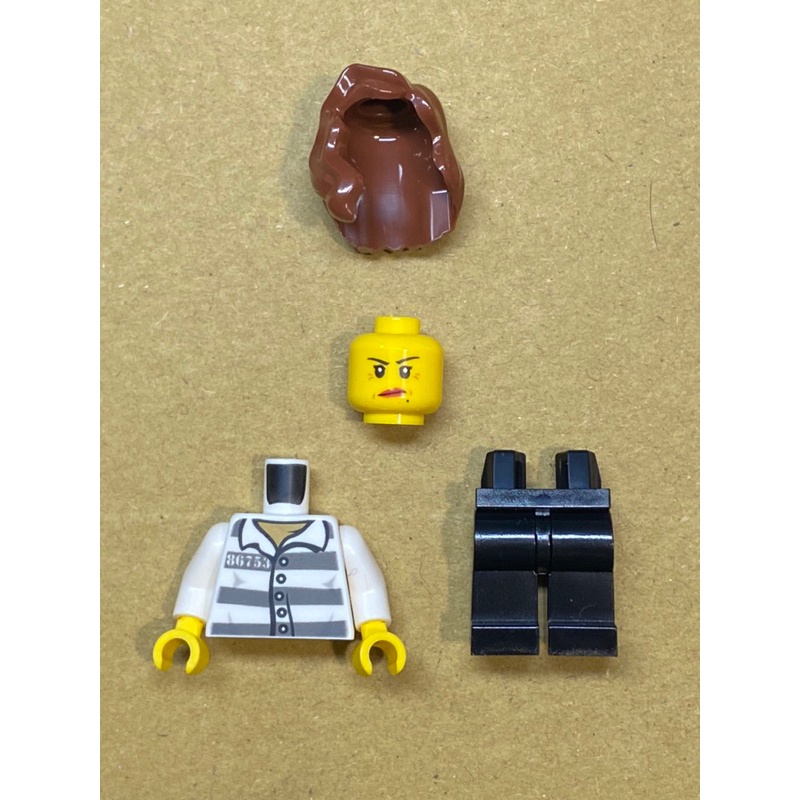 LEGO 樂高 人偶 女 監獄囚犯 City 60246