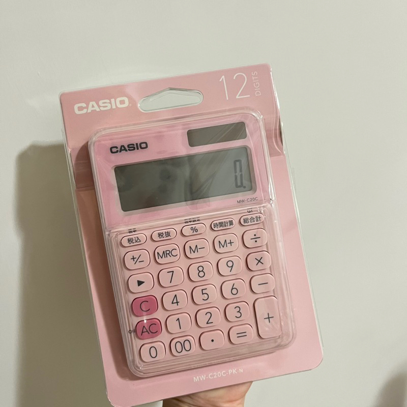 CASIO卡西歐 12位元 計算機 MW-C20C 馬卡龍色 粉色