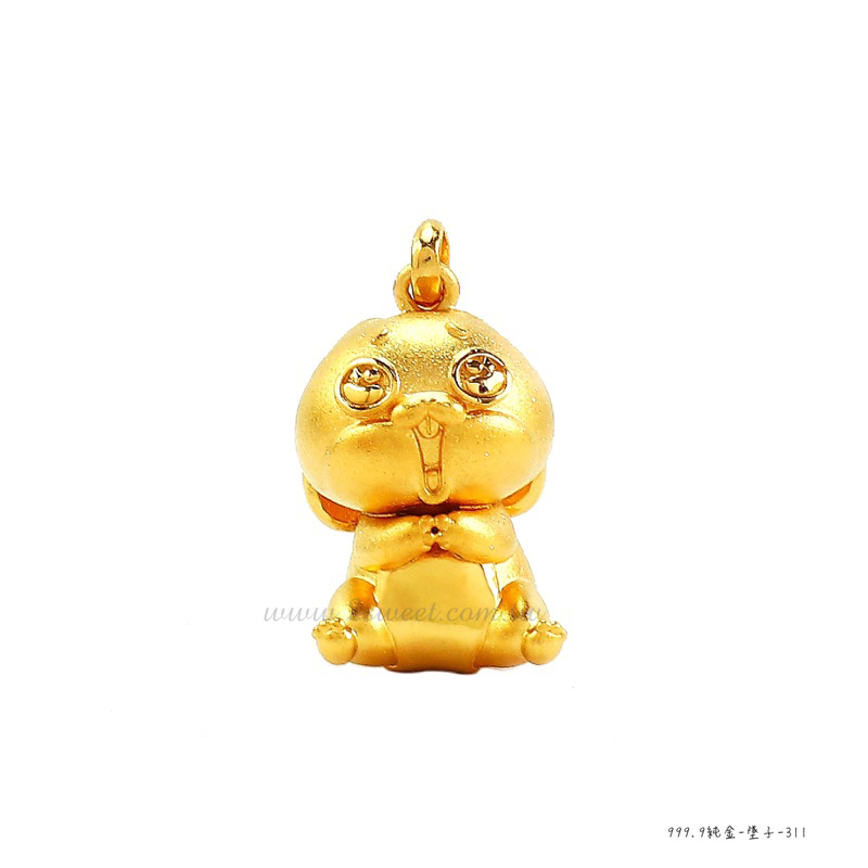 景福珠寶銀樓✨純金✨黃金墜子 甜蜜約定 好想兔 造型 墜子 點