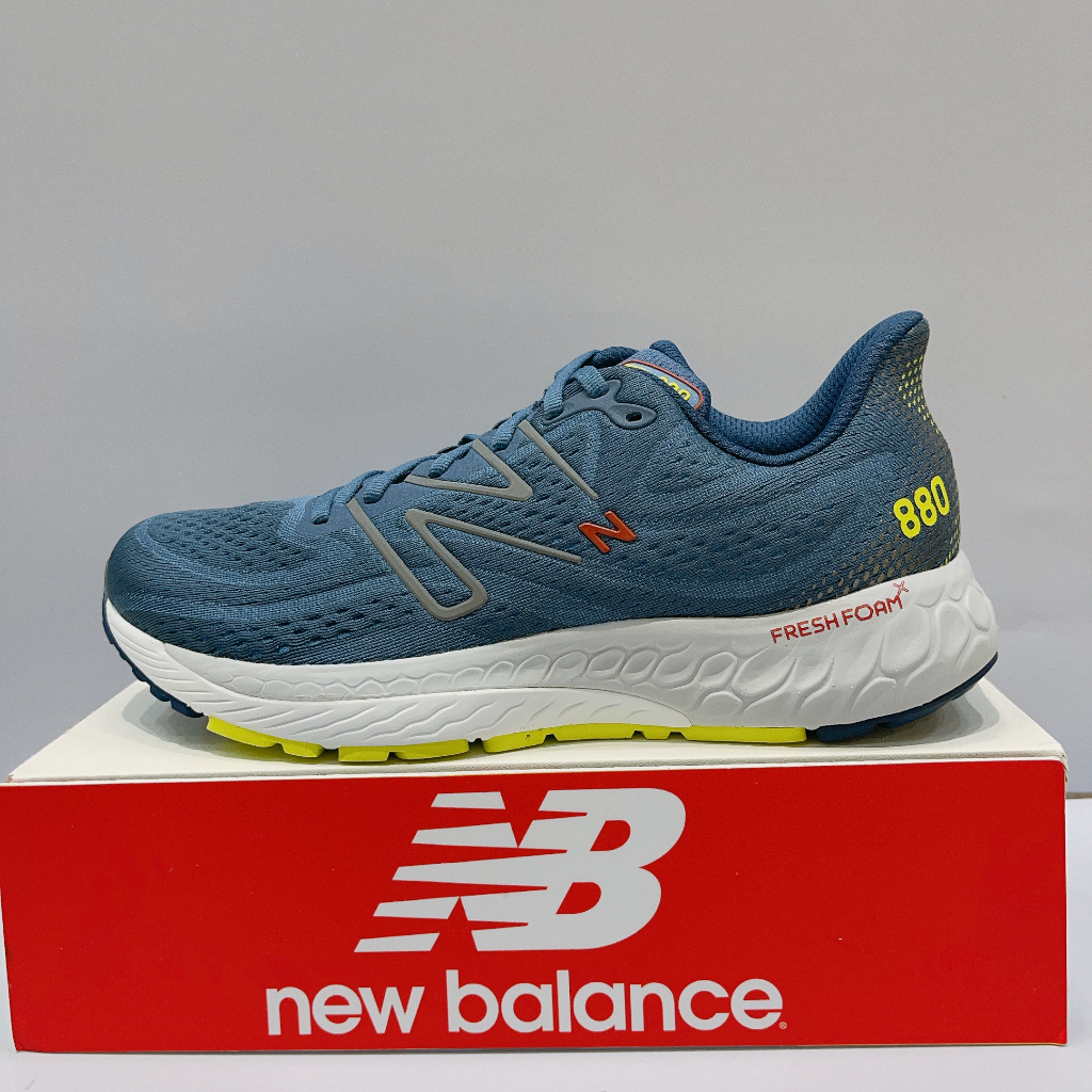 New Balance Fresh Foam X 880 男生 藍色 4E楦 緩震 支撐 運動 慢跑鞋 M880C13