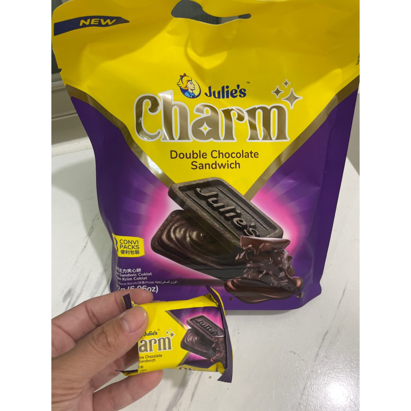 蝦皮代開發票Julies茱蒂絲 巧贊巧克力味夾心餅乾172g馬來西亞製 袋裝 奶素