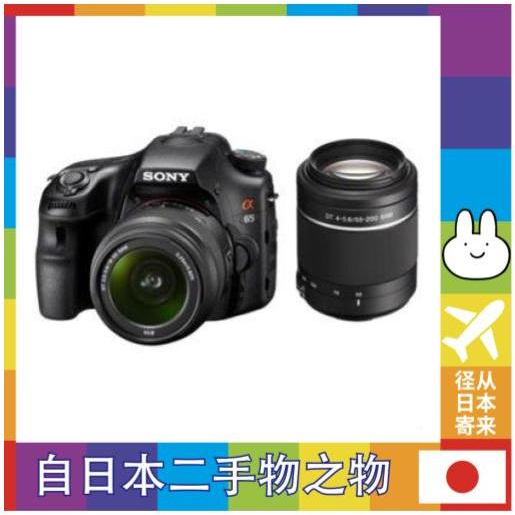 [日本二手商品] 索尼索尼無反光鏡單反相機 a65 雙變焦鏡頭套件 18-55mm F3.5-5.6 SAM+DT