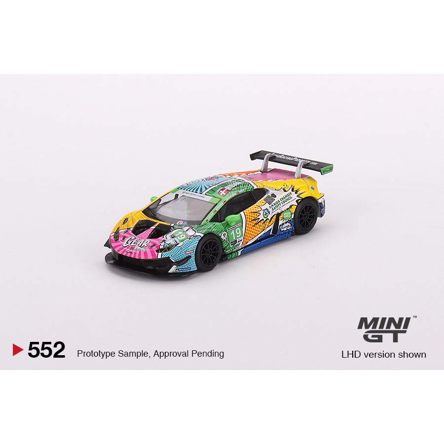 (小賈車庫) MINI GT #552 Lamborghini Huracán GT3 EVO #19 藍寶堅尼 塗鴉