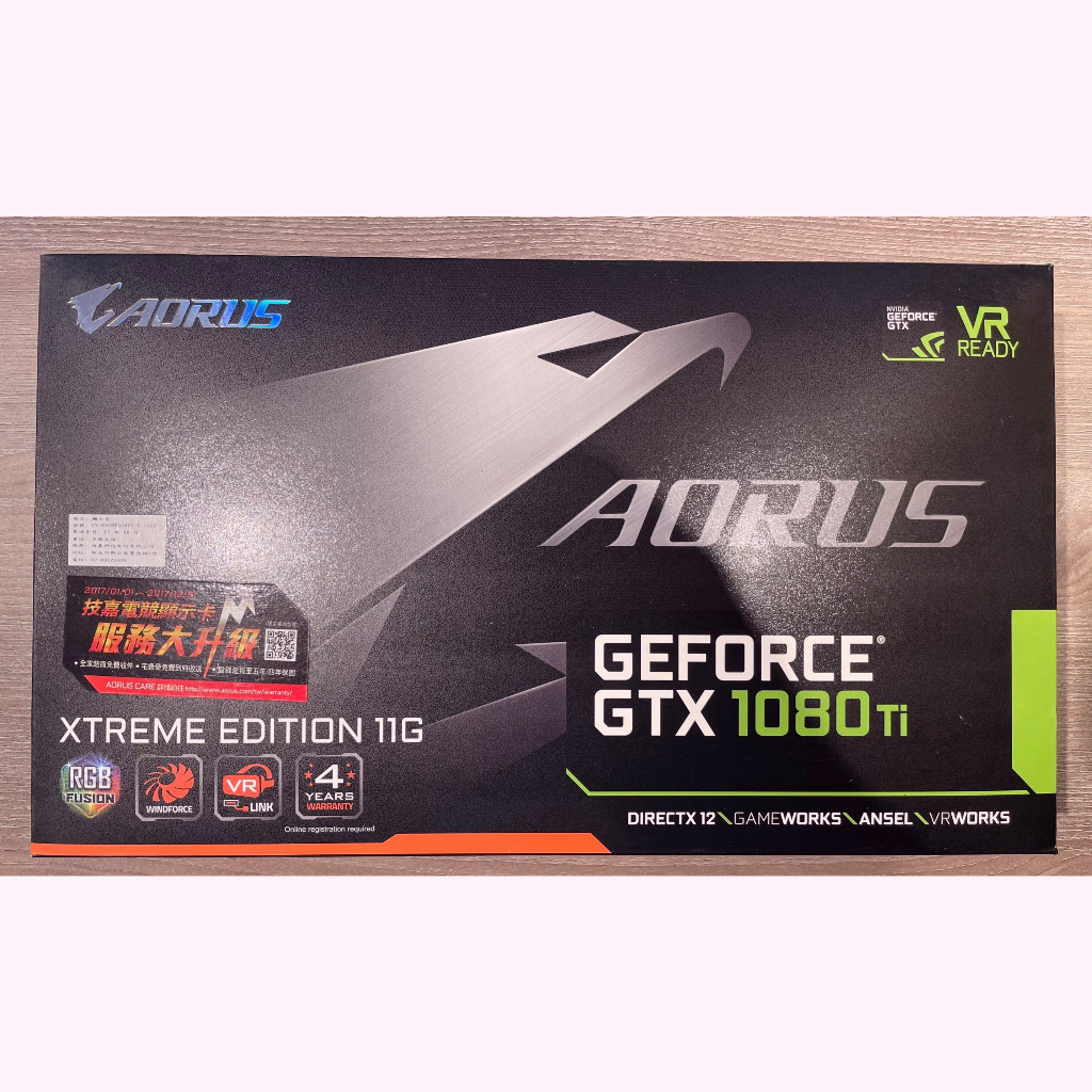 技嘉 AORUS 1080Ti Xtreme Edition 11G 顯示卡