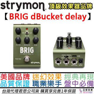Strymon Brig dBucket Delay 電 吉他 貝斯 合成器 延遲 效果器 公司貨