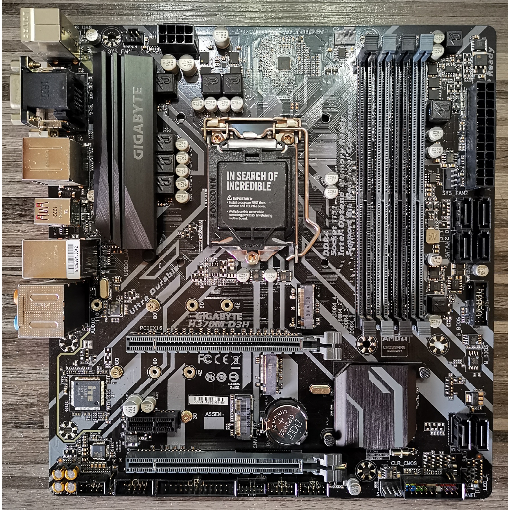 技嘉 H370M D3H 主機板 (LGA1151)八代九代CPU適用(B360/Z370/H310參考)