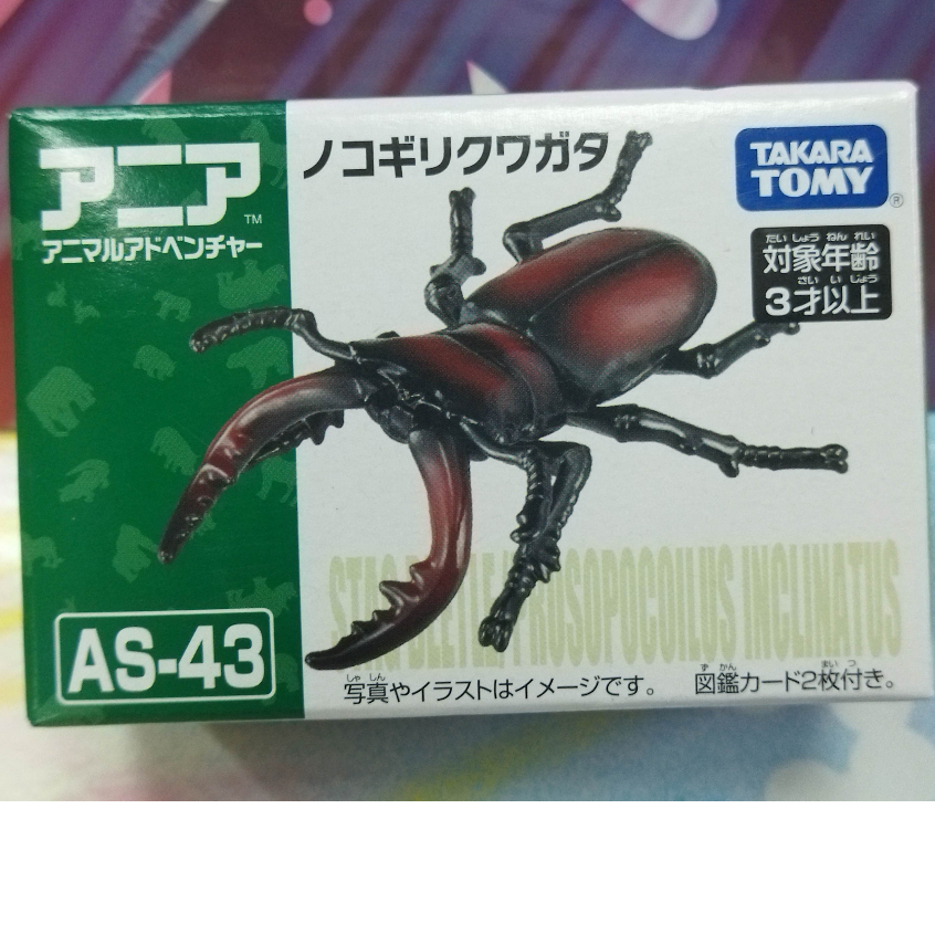 [多美動物 AS-43 鋸齒鍬形蟲 AN90854 紅圓翅鍬形蟲 雞冠 公司貨 TAKARA TOMY