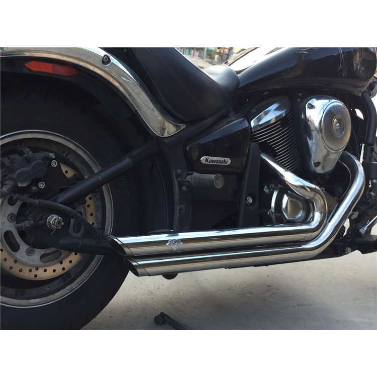 川崎 VN900鍍鉻排氣管 適用於 KAWASAKI 900改裝排氣管 VN900 機車裝飾 KAWASAKI VN90