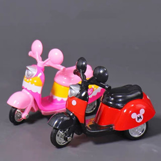 復古摩托車 玩具模型車 復古偉士牌模型車