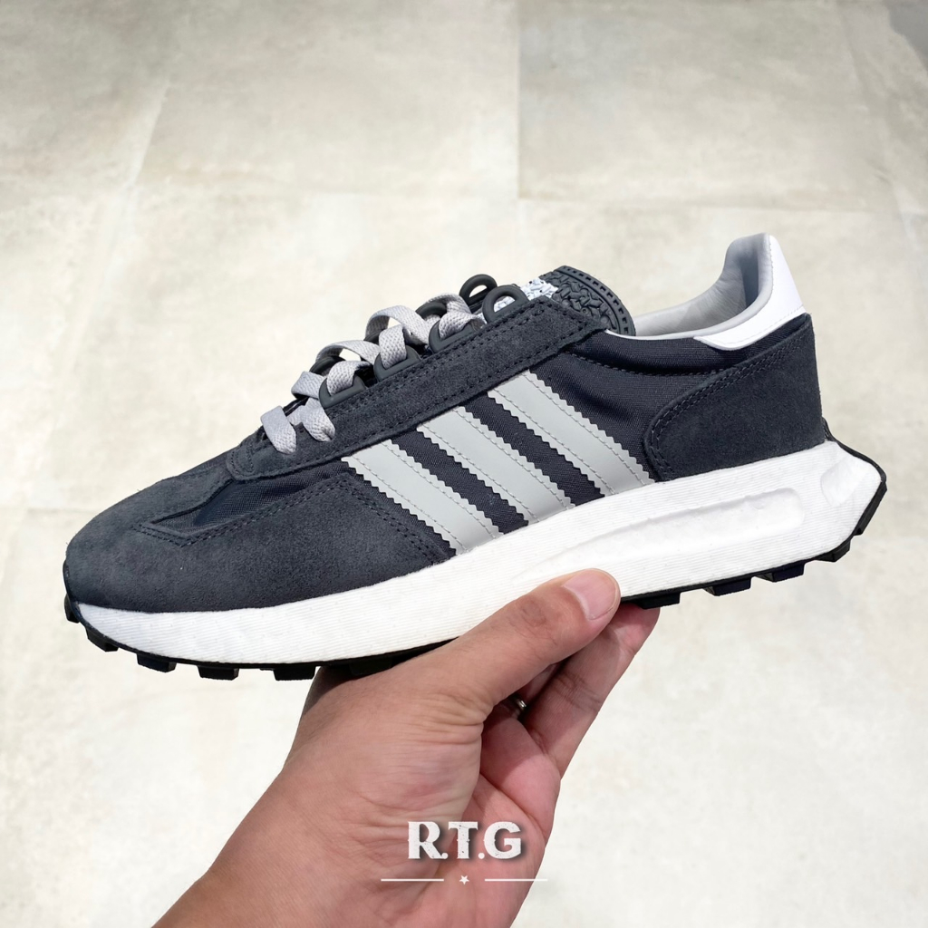 【RTG】ADIDAS OG RETROPY E5 BOOST 黑色 復古 拼接 老爹鞋 麂皮 三葉草 女 IE7064