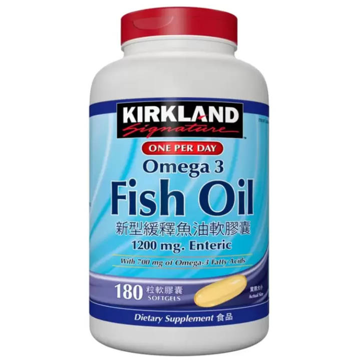 Costco 好市多 Kirkland 科克蘭 新型緩釋魚油軟膠囊 180粒